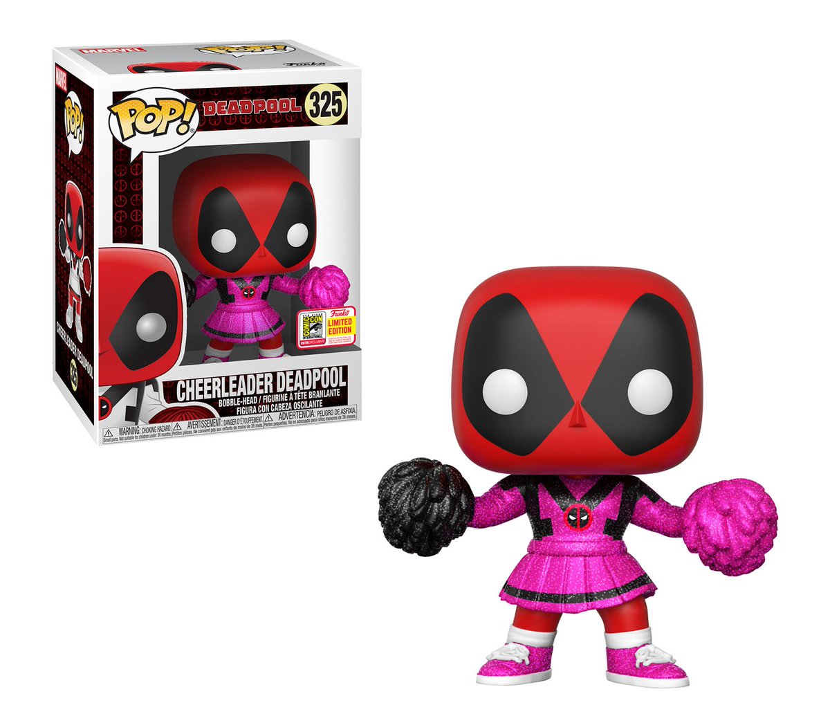 OriginalFunko's tweet image. RT &amp;amp; follow @OriginalFunko for a chance to WIN a SDCC Exclusive Cheerleader #Deadpool Pop!