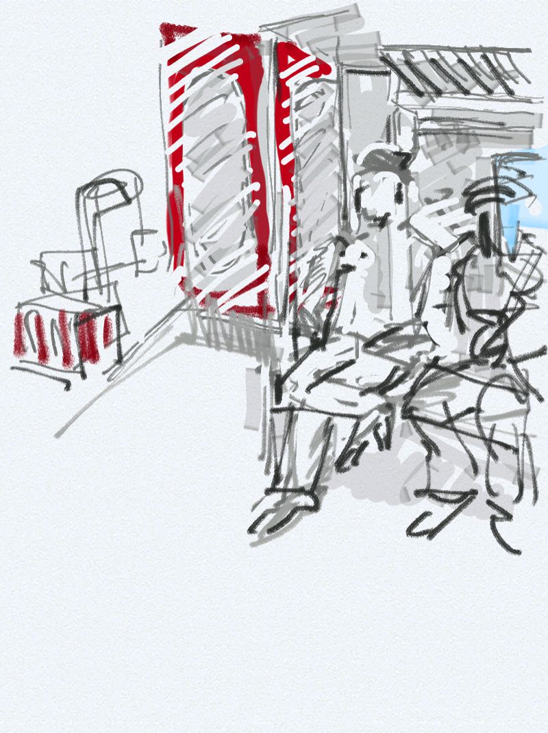 Camelopard's tweet photo. Urban sketching https://t.co/TXLJjmvRJh