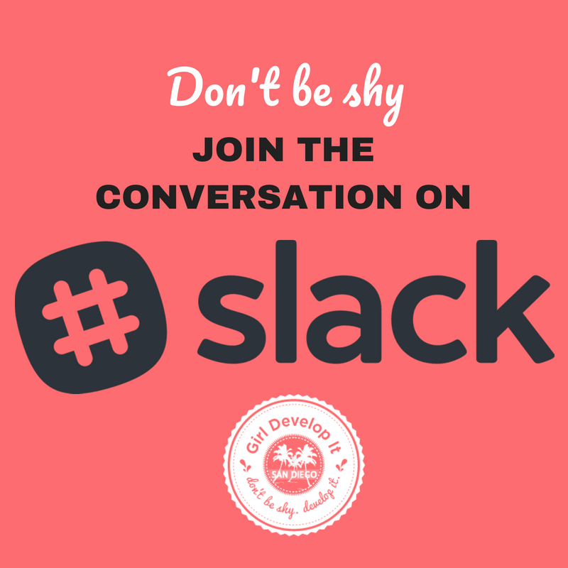 Have you joined our #slack channel yet?  Ask technical questions, learn about upcoming events, and connect with our community.   gdisd-slackin.herokuapp.com
