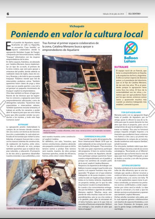 Poniendo el valor de la cultura local, gran ejemplo #casasemilla  de #accioncolectiva reciclaje, artesanía, yoga, finanzas y muchos más en #aquelarre intercambio de saberes, semillas. Un #Cowork distinto con la cultura al centro <a href="/balloonlatam/">Balloon Latam</a>