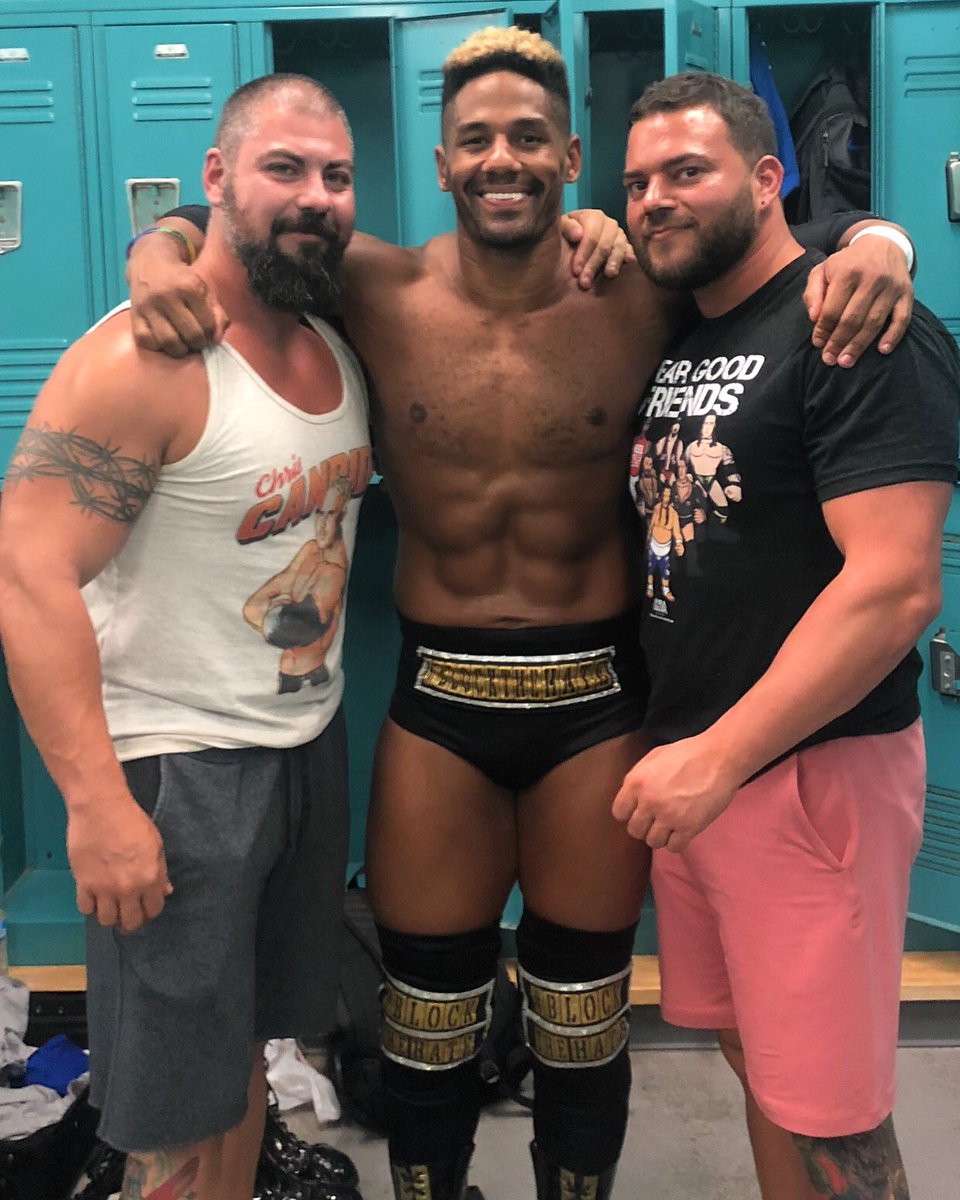 ShawnDonavan01's tweet photo. A lot of great times, experiences, and stories that come with @realfredrosser going way back to the beginning...but this guy has always been the HARDEST WORKING MAN IN THE ROOM...you make everyone better around you in and out of the ring...nothin but respect and love for u! https://t.co/DHG2fm1Ben