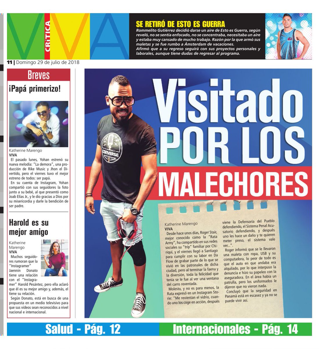 criticaenlinea's tweet photo. #VivaCri las notas de la farándula-  Más noticias en https://t.co/Gniy6SpdIk https://t.co/Uf8jDxne0C