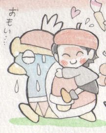 復活記念☆アドレーヌ四コマ漫画つめあわせ。

まさか、おんぶが実現するとは・・(きのうプレイ中に見られた♡) 