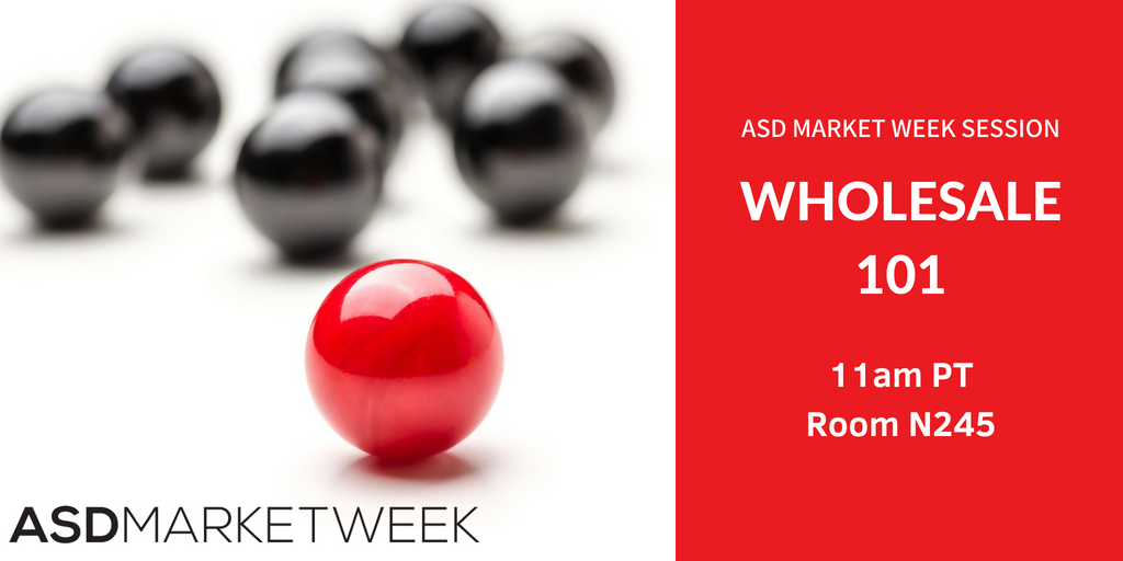 WholesaleBreak's tweet photo. Looking to get into the #wholesale side of #eCommerce?? Don't miss the #Wholesale101 session today @ASDShow! #asdshow https://t.co/3QkSxSMuES