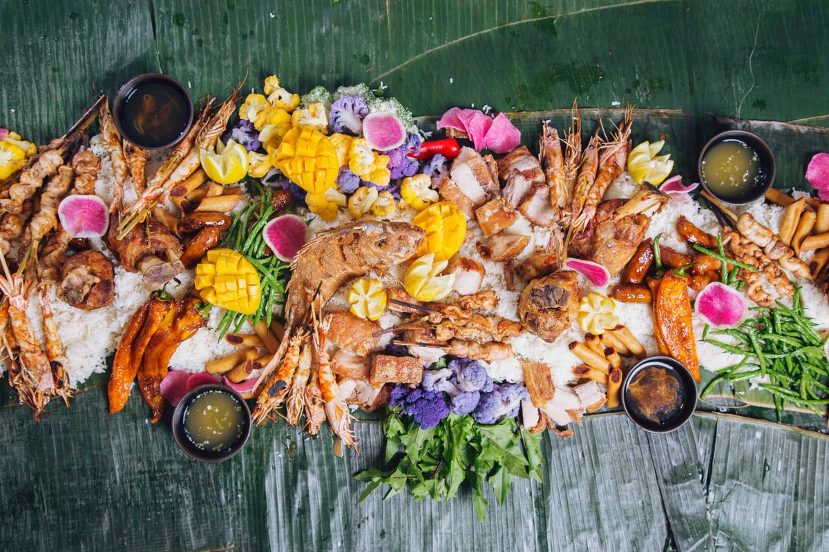Sunda's tweet image. Surprise! We're giving away 2 Tickets to #SundaNashville's Special Culinary Event called #Kamayan (on 7/31) where you feast on Lechon Kawali (Filipino pork belly), Crispy Soft Shell Crab, Whole Crispy Snapper, &amp;amp; more. To Enter: RT this post. One winner will be chosen at random.