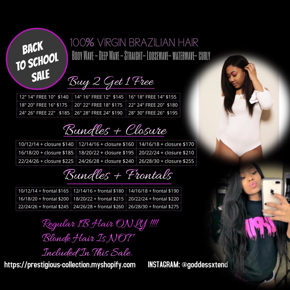 prestigiousss's tweet photo. amazing bundle deals are going on with GoddessXtend Hair Co. 💜 shop with us for good quality long lasting hair that won’t disappoint you🤩 https://t.co/Zbn4r1B2iC https://t.co/Wm2b6t3b7u