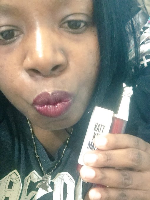 1 pic. I Am Wearing My Covergirl’s Katy Perry Lipstick For #NationalLipstickDay 💄💄💄 https://t.co/920