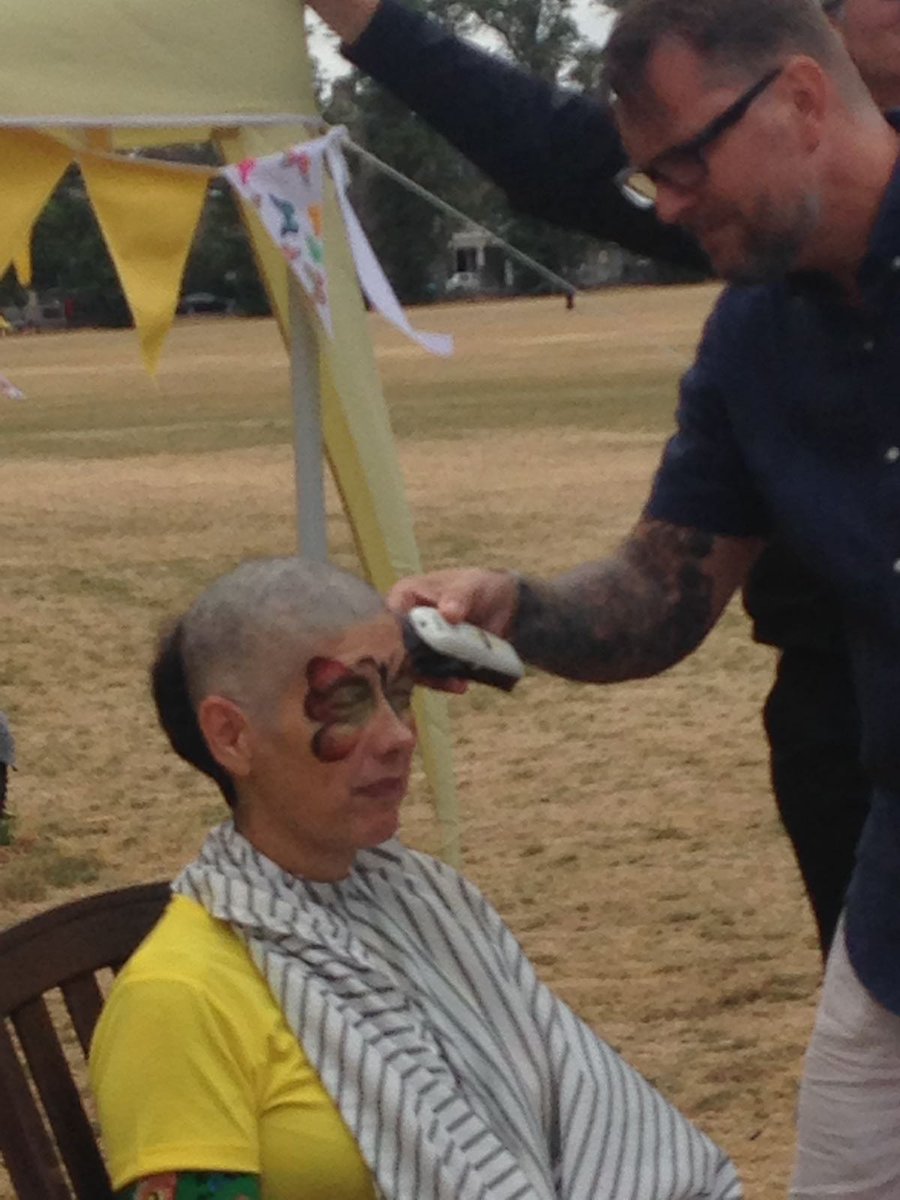 SorayaJones12's tweet photo. The amazing #GoldenGirlsAgainstCancer completed phase two of the #cancer #fundraising today. 5km relay each &amp; 2km solidarity walk &amp; then Harriet shaved her head! What a day! Still time to donate! Thanks for all the support! https://t.co/b6gU4AkQXA https://t.co/iDruyeTRP0