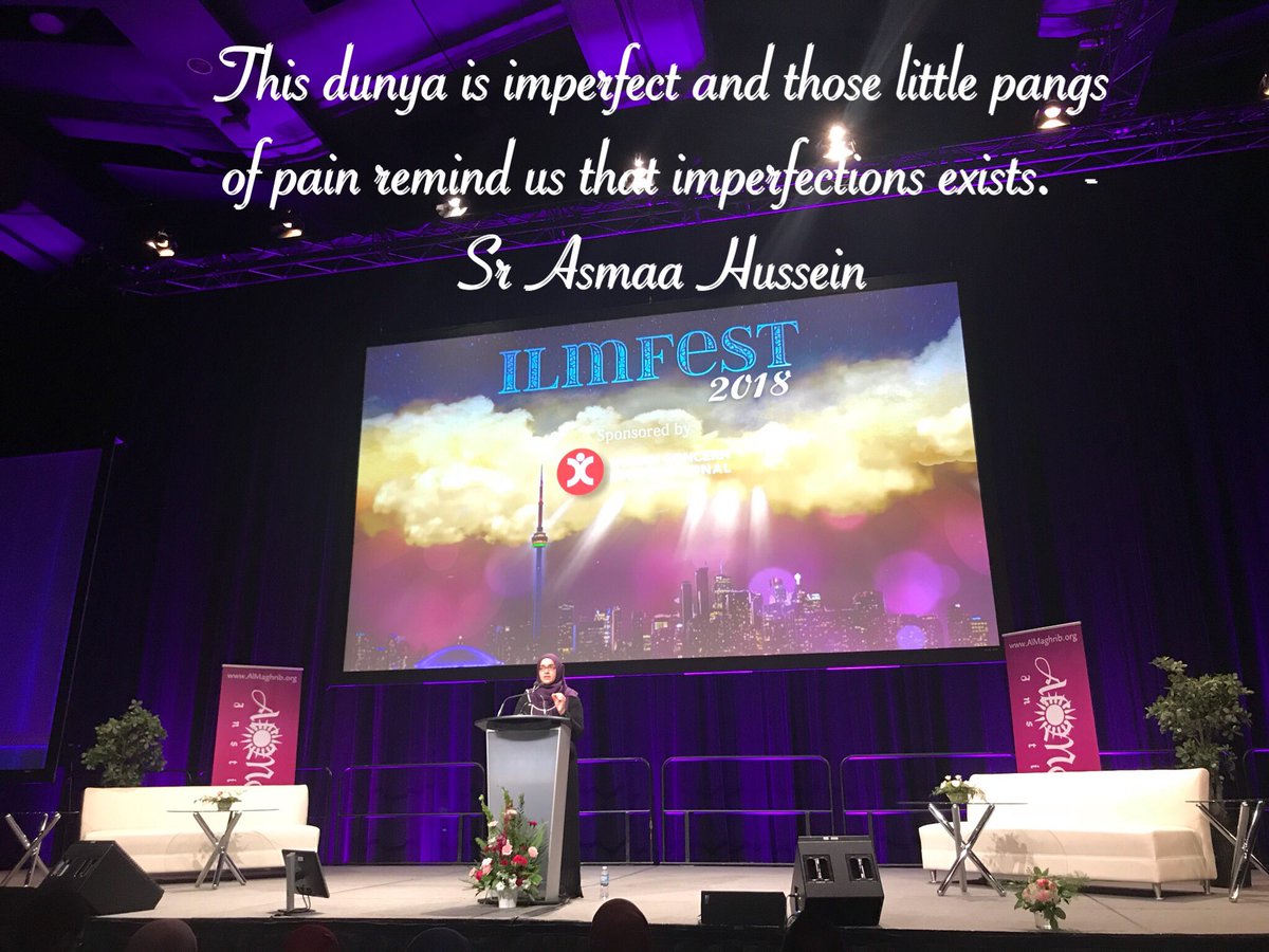 qabeelatmajd's tweet photo. The pursuit of perfection by Sr Asmaa Hussein #IlmFest2018 #Toronto https://t.co/FnsnbdWFyl