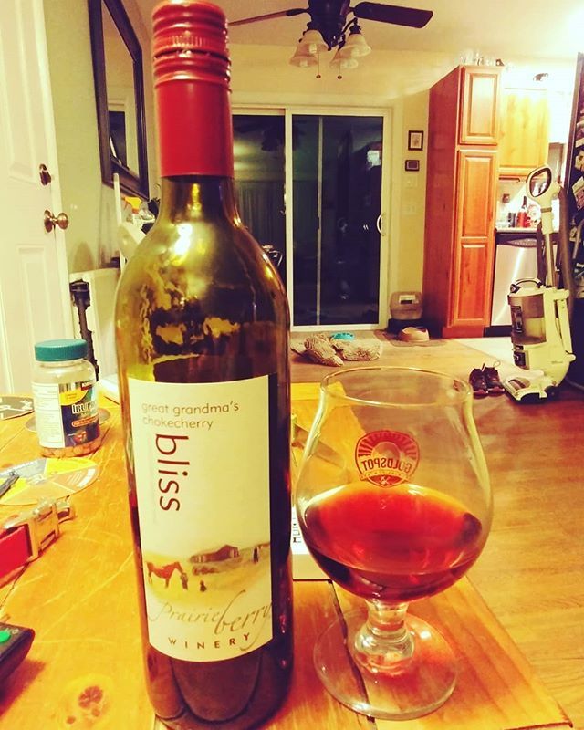 TheBoozyMuse's tweet photo. After a 6 hour drive back to #Colorado I earned a glass of wine. Excited to share it with @sarahalyn! . . . . #chokecherrybliss #drinklocal #wino #wineoclock #winelover #fruitwine #prairieberry #winetime #wine🍷 https://t.co/X4sPM2N1ZN