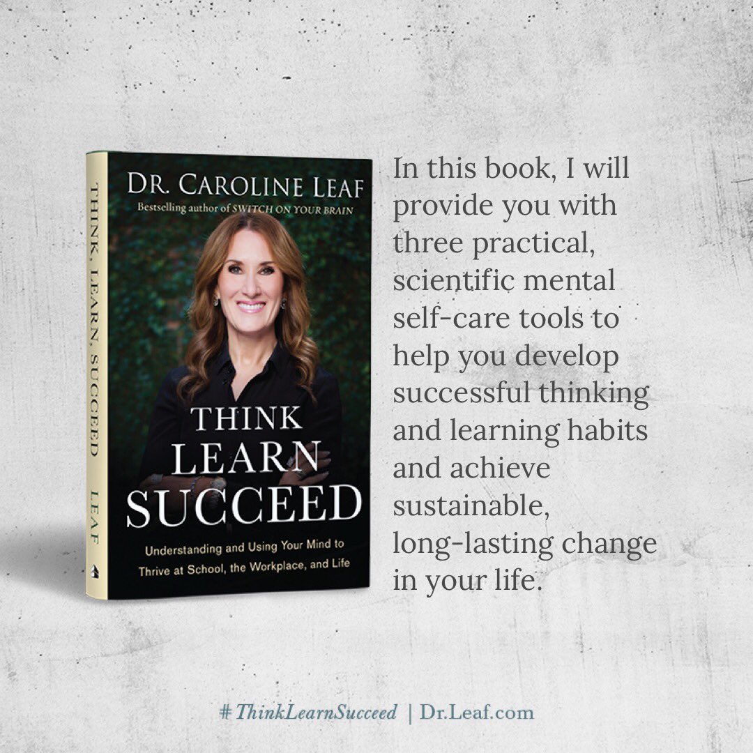 DrCarolineLeaf's tweet photo. In this book I give you the mindset guide, Gift Profile, and my 5 Step Learning Process to help you achieve success in school, work, and life! Pre-order my new book today and get 20% off: https://t.co/lMiNcyzsii https://t.co/dQfA82BV7l