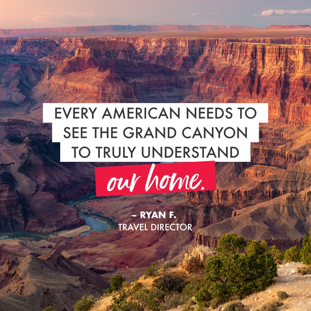 Have you seen this Natural Wonder upclose yet? 
🇺🇸 🌄 #GrandCayon #NationalParks