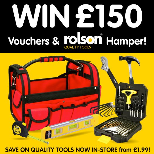 bmstores's tweet photo. 🔥 #COMPETITION TIME 🔥

We're starting the weekend off with a BRILLIANT NEW competition!
FLW &amp; RT for the chance to #WIN £150 worth of B&amp;M vouchers PLUS a @rolsontools hamper!

Competition ends 9am 30.7.18 https://t.co/yt4nL4olv3