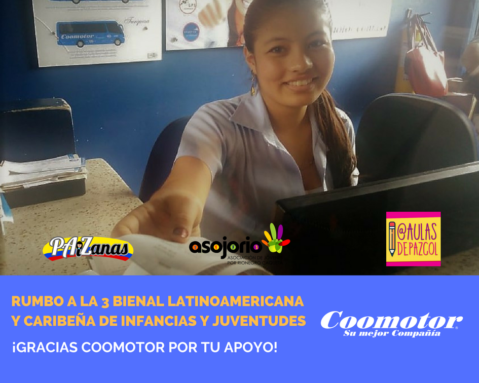 PAiZanas's tweet photo. Ayer @VJavios, líder de @jovenesrionegro, recogió en la taquilla de Florencia los tiquetes con el descuento que amablemente @COOMOTORC les donó para emprender viaje rumbo a la @Bienal_Infancia. Uniendo voluntades #HacemosQueLasCosasPasen #BrigadaDigital #AulasDePazCol https://t.co/yjxXs2Mj2j
