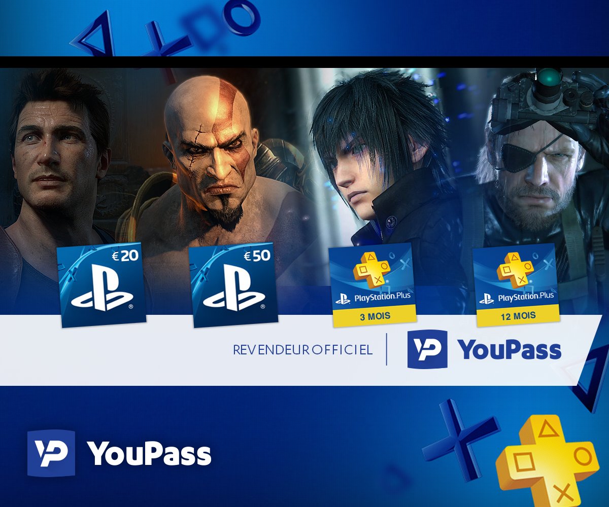YouPassFR's tweet image. Faites vous plaisir sur le Playstation Store avec votre téléphone 😏
[+] youpass.com/?q=psn

Une carte #PSN 20€ (zonée FR) à gagner parmi les RT + Follow
TAS le 03/08