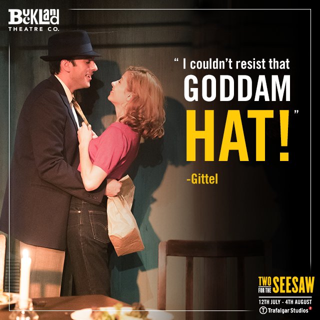 Whip out your Sunday best and head to the box office! #TwoForTheSeesaw is showing at @TrafStudios 2 until Saturday 4th August! bit.ly/2ImhL7O