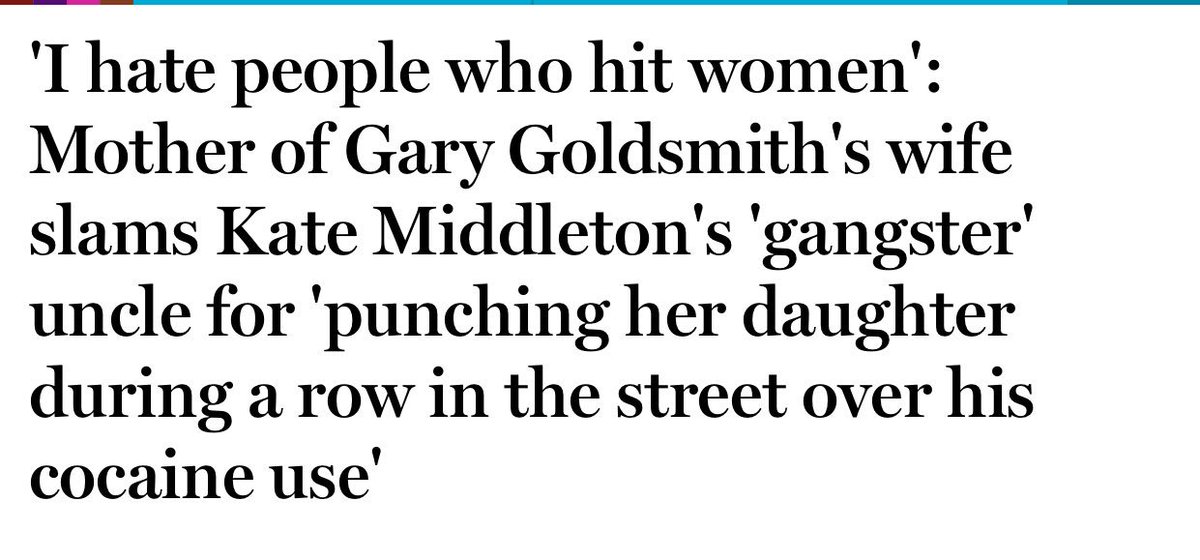 You know uncle Gary? Will & Kate use to vacation on his property. Here we have cocaine abuse & domestic violence. Barely a peep about this. But them Markles though....worst thing ever.