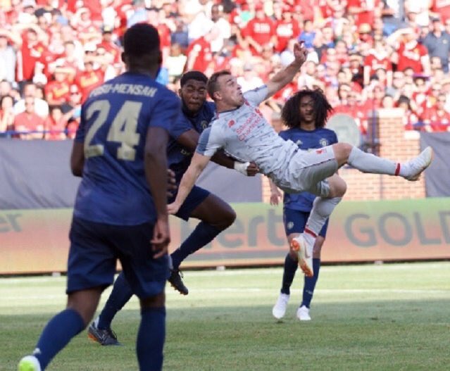 PhotoDanAllen's tweet image. There's something about overhead kicks and the #23 jersey at Liverpool... (@Carra23)