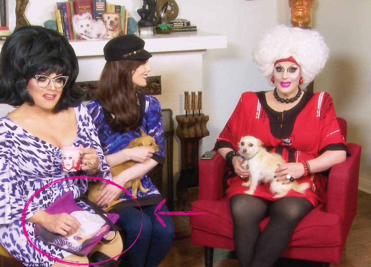 RuPawl_Official's tweet photo. If you watched this week's episode of @WorldOfWonder's #Pets4Pets with @JACKIEBEAT u spotted my tote. For some reason, they didn't mention me, but know that you can buy this tote at https://t.co/0CdKWfhGoy and that part of the profits benefit the @sfspca. @KashaDavis @DevenGreen https://t.co/DpUBgz5Lti