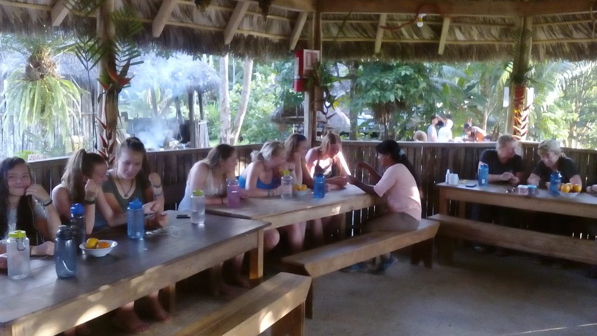 CampEcuador's tweet photo. #TeamGuayas #TeamEsmeraldas finishing the plant nursery to maintain the local medicinal plants so they don't disappear and can keep the traditional medicine🌿 as well as doing project work they too learn about local skills like doing bracelets #DoSomethingAmazing @CampsInt https://t.co/fTjCAVFarc