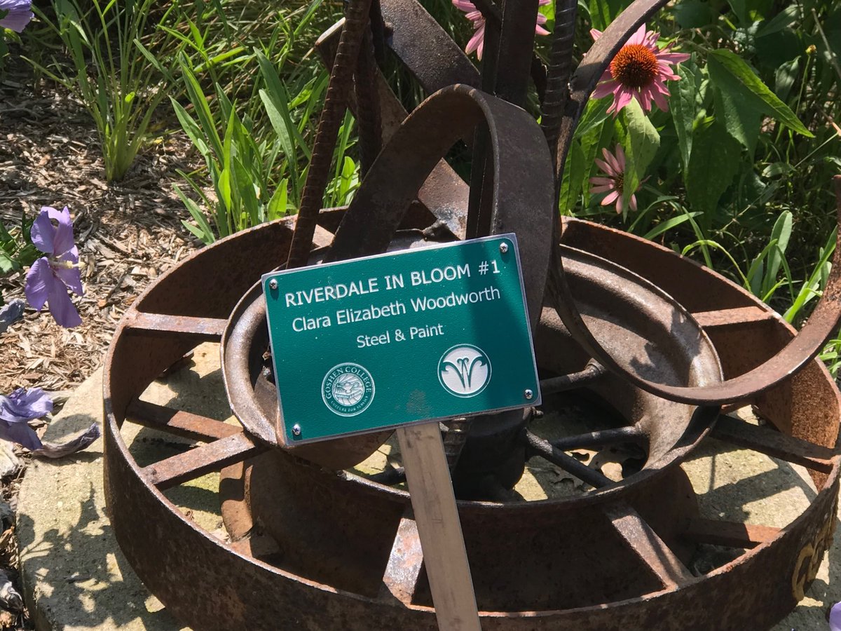 GHSRedHawks's tweet photo. New GHS teacher has her art work on display at Wellfield Gardens in Elkhart. ⁦@GoshenSchools⁩ https://t.co/fezf9u8ccr