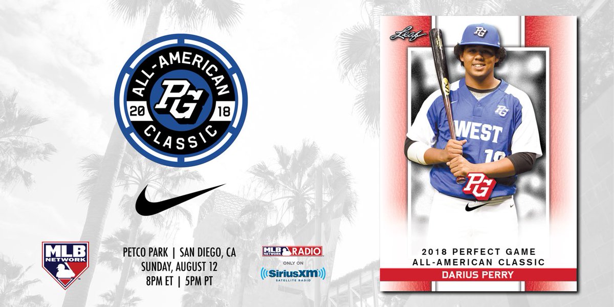 Honored to be a PG All-American. Can’t wait! #PGAAC @PerfectGameUSA @PGAllAmerican @nikebaseball