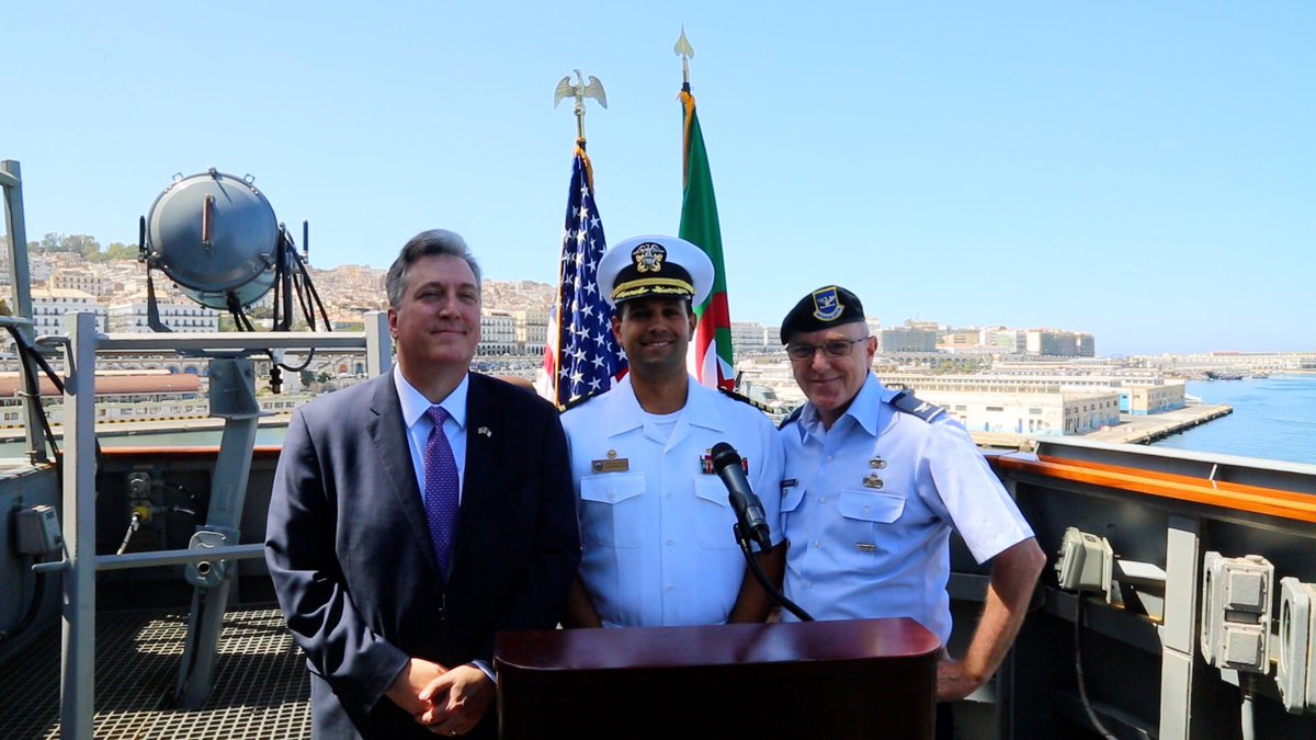 #USSCarney is conducting a port visit to strengthen the enduring partnership between the #USA and #Algeria, and to allow American Sailors the opportunity to experience the hospitality of #Algiers. #USDZ