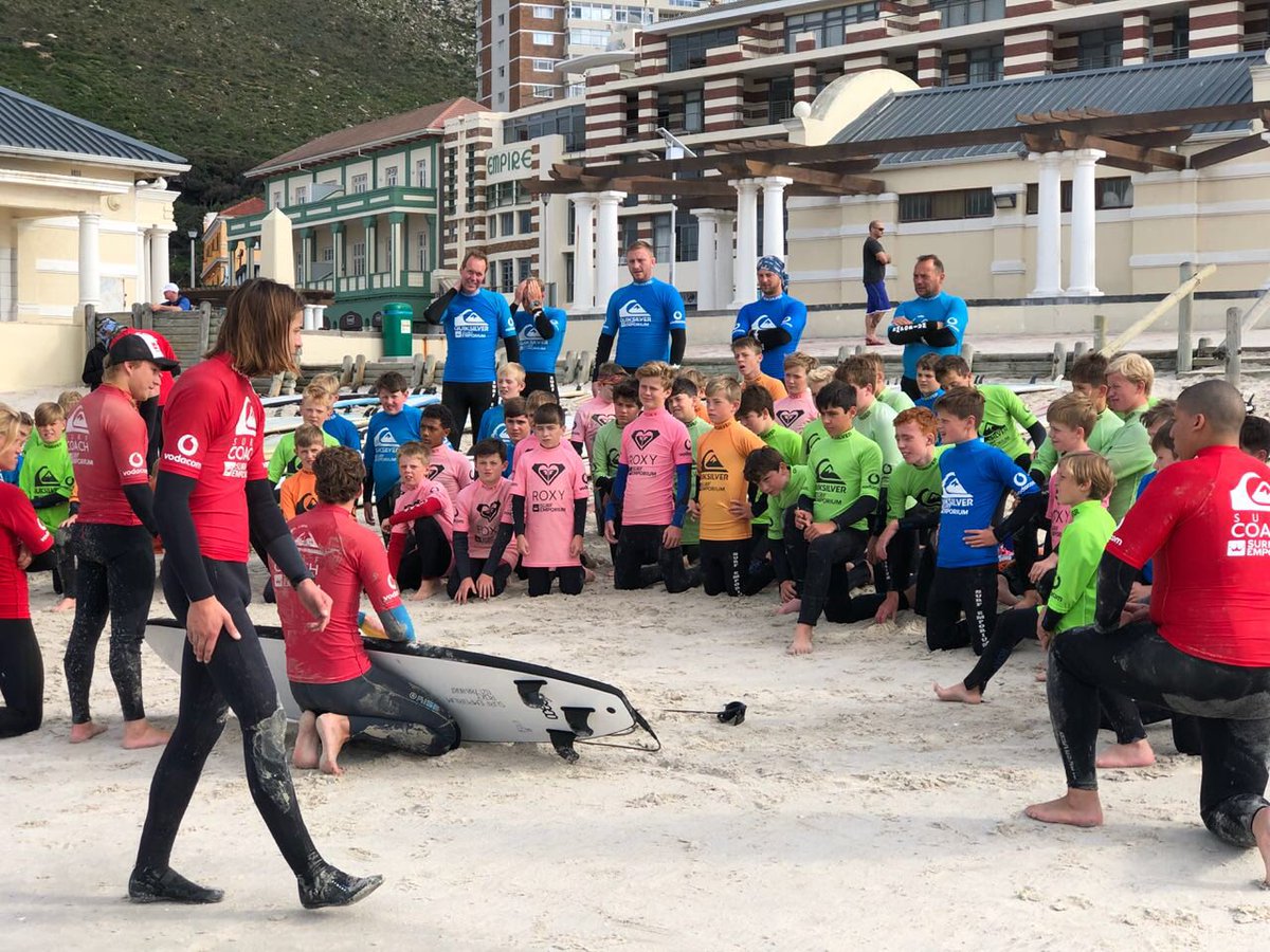 SurfEmporium's tweet photo. Itβs #SundayFunday at Surf Emporium today as we host 76 students from Moulsford Prep School, in the UK, for a group surf lesson! ππΌπ¬π§ππΌ #surfemporium #learn2surf #surflesson #surfschool #tourgroup #sportstours #edwindoran #localislekker #touristattraction #activity https://t.co/GBPTTW2Ifw