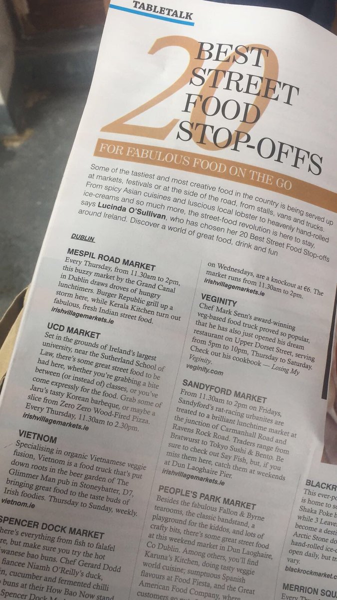 summeratUCD's tweet image. Great to see the Thursday market at ⁦@ucddublin⁩ getting such a positive review by ⁦@LucindasIreland⁩ in today’s ⁦@TheSundayIndo⁩ ⁦@UCDALUMNI⁩ ⁦@UCDEstates⁩ ⁦@UCDLawSchool⁩ ⁦@UCDInternat⁩