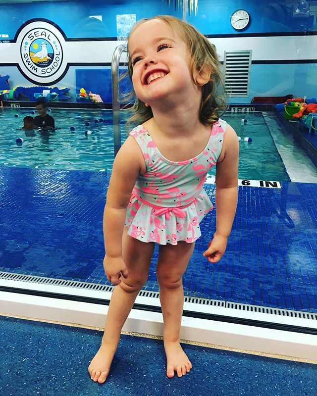 Olivia loves swimming and posing for pictures! ❤️😍 #Qeepsake