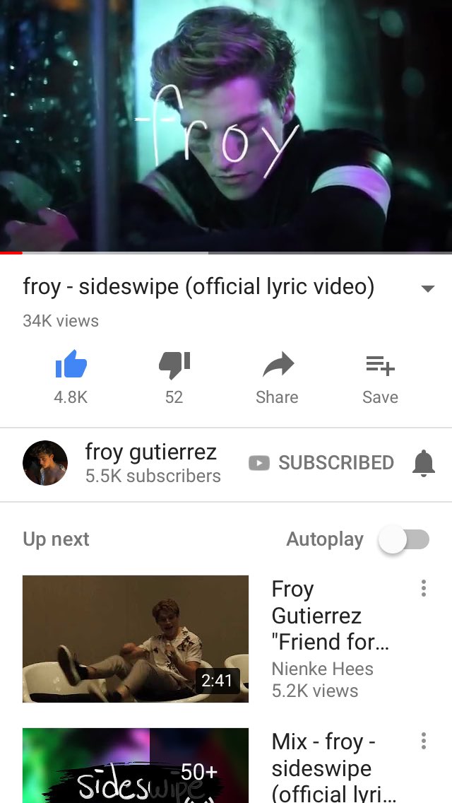 teamcapbucky's tweet photo. I can’t stop listening to Sideswipe I love it so much!! @froynextdoor and your voice is so good you’re so talented 🙈😍😍😍 Proud of you 😘😘 ❤️❤️ https://t.co/2VA9SP7sLx