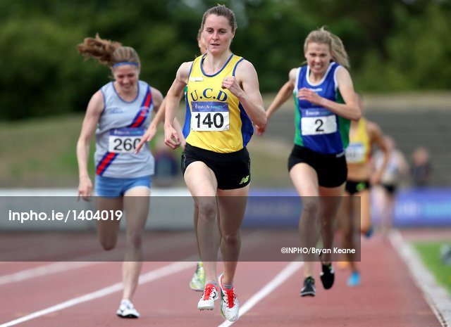UCD A.C's <a href="/ciaramageean/">Ciara Mageean</a> wins the Women's 1500m Final after winning the 800m at the National Championships! It hasn't been done since 2000 by Sonia O'Sullivan! Fantastic achievement! <a href="/irishathletics/">Athletics Ireland</a>