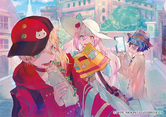 Fate/Grand Order Fes. 2018 ～3rd Anniversary～
「サーヴァントと巡る世界展」にて欧州に旅行しているモードレッド、マリー、アンデルセンを描かせていただきました!幸せです…3周年本当におめでとうございます!!!
#FGO3周年 