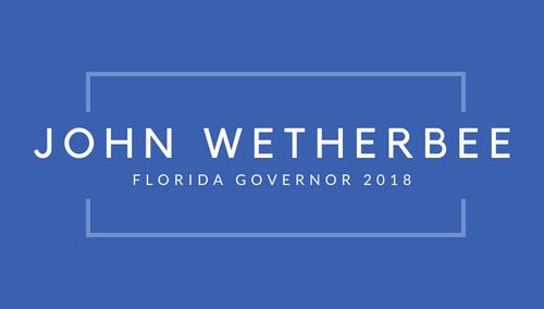 johnwetherbee's tweet photo. John Wetherbee is last on the ballot, but FIRST FOR FLORIDA! Learn more about John and his passion for making #Florida the best state in the nation! https://t.co/oYEJPK0Cx3 #FlaPol #governor #Elections2018 #ElectionCampaign https://t.co/HZ036PvCQT