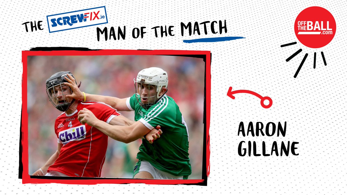 offtheball's tweet photo. #ScrewfixMOTM
Aaron Gillane was voted man of the match after helping Limerick beat Cork to reach the All-Ireland final.
@ScrewfixIreland https://t.co/bxYlgudOWG