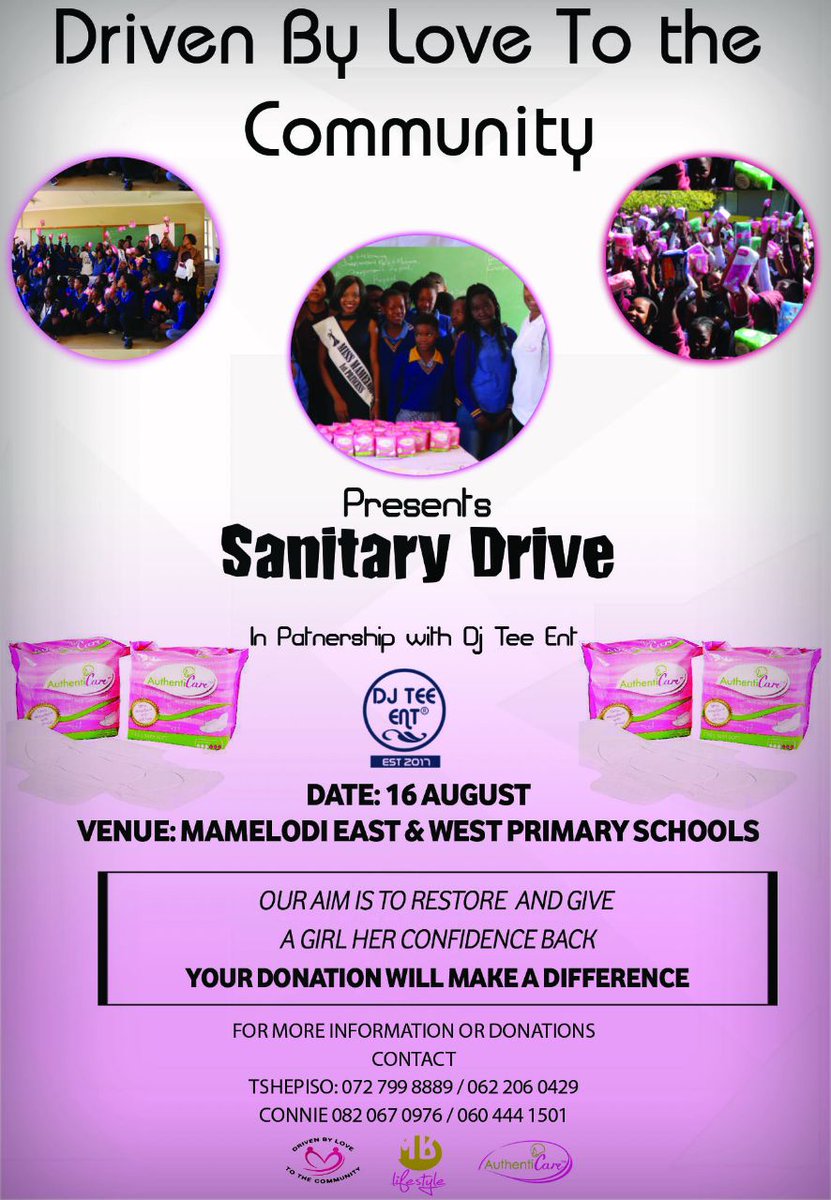 MotseoConnie's tweet photo. Help us continue this heart warming work that we do.
We are doing it again
For donations or a place where they can assist us
Contact me by:
 DM or
Contact: 0820670976 or
send us an email at:
cmmotseo@gmail.com

Kindly retweet to reach everyone, thank you.
#GirlTalkZa
#GirlsTalkZA https://t.co/KB0Ldgipcu