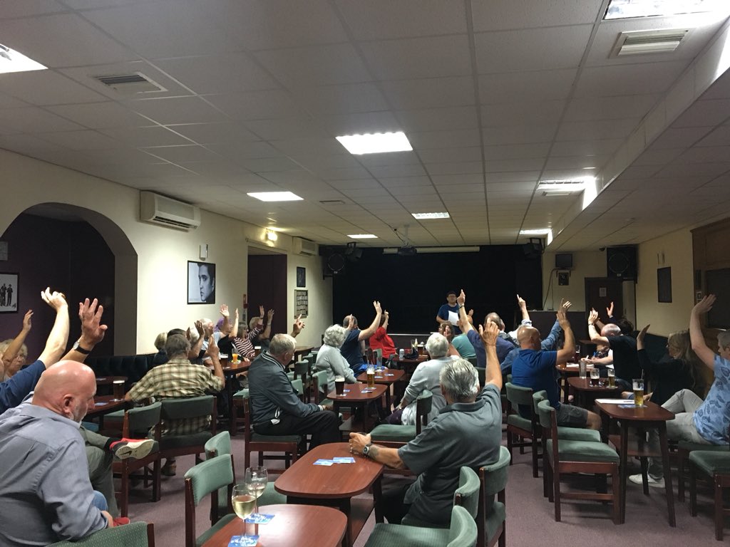 Another good turnout for tonight’s village meeting.