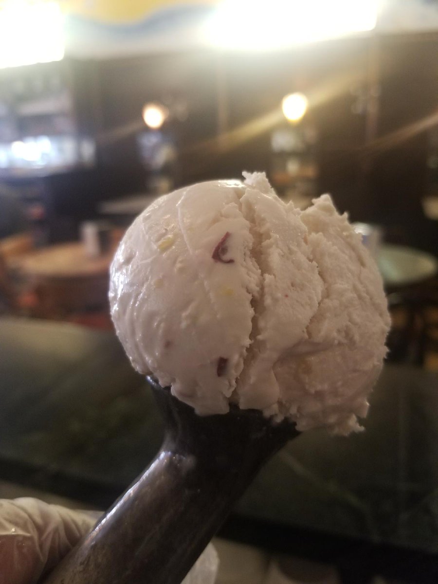 KlavonsIceCream's tweet photo. In honor of @PGHWinery and @StripDistrict #VineRewind we have fashioned this traditional red #sangria ice cream! #alcoholfree https://t.co/i1nXTH7jkt