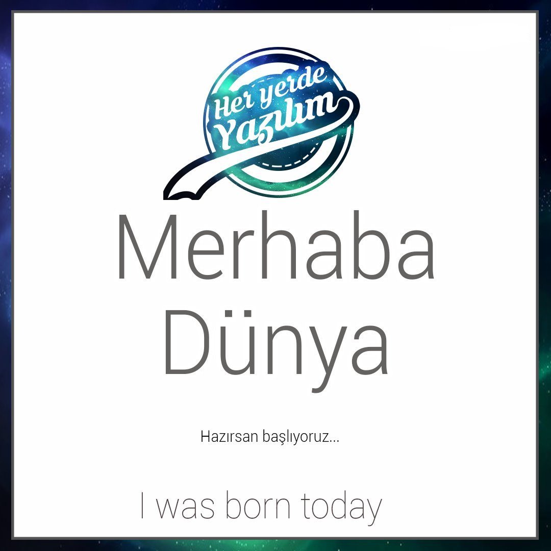 leylalptekinn's tweet image. console.writeline(&quot;Merhaba dünya); #heryerdeyazılım #firstcode