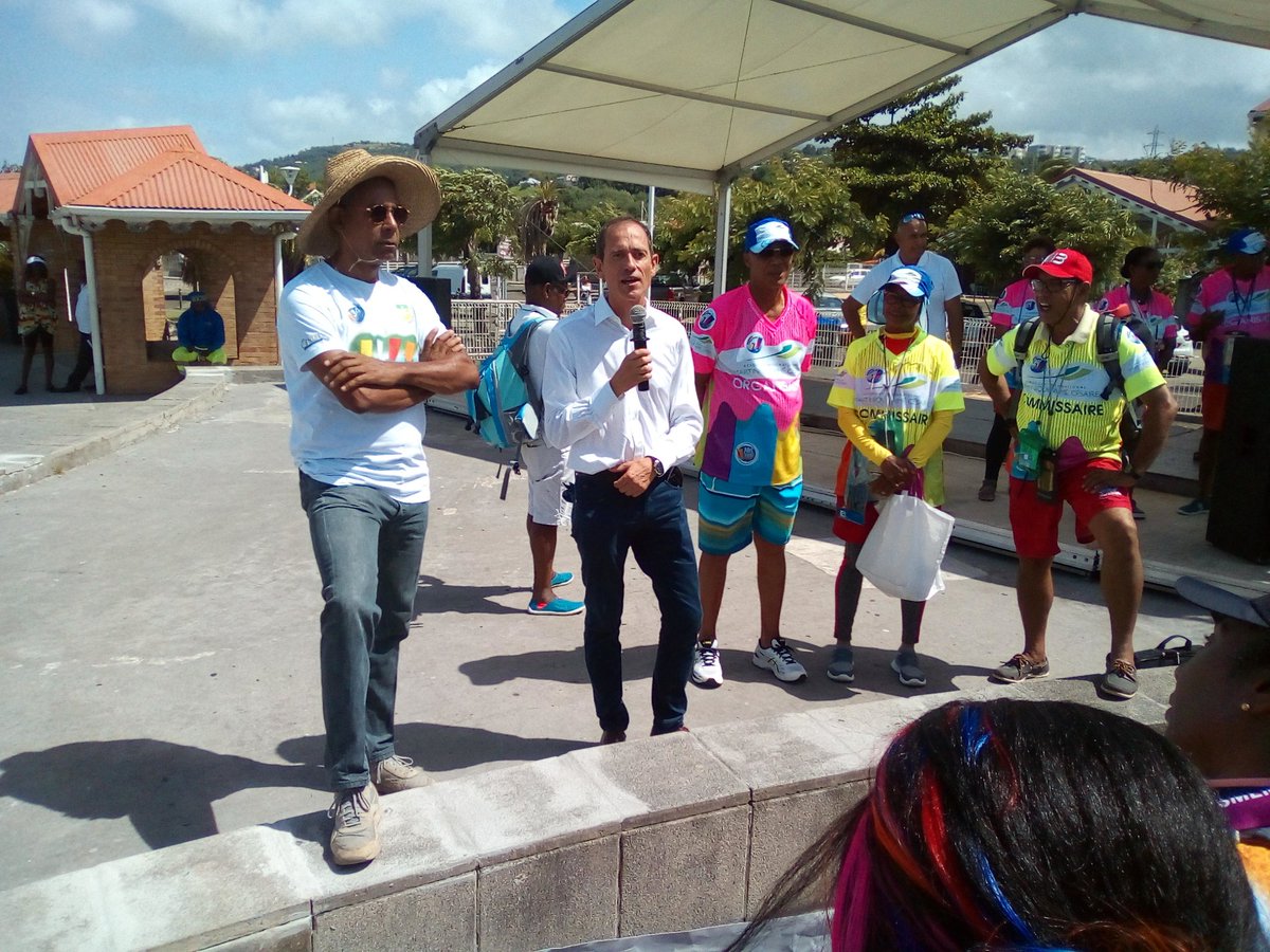 Prefet972's tweet photo. #Tyr Départ de la 34e édition en présence du #prefet972 pour rencontrer les services de l'État chargés de la sécurité à terre comme en mer. https://t.co/IKrEfkkoI4