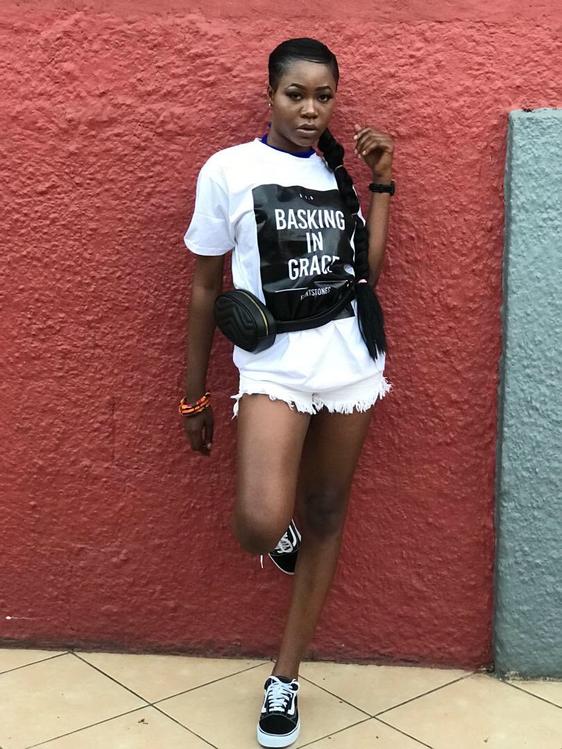 charisma_wear's tweet photo. Summer2018 couldn’t get any better!!!!Ghana’s hottest Female Rapper @FredaRhymzGH seen in her BaskingInGrace Merch! It’s a #CharismaSzn https://t.co/oO3rhIqzZy