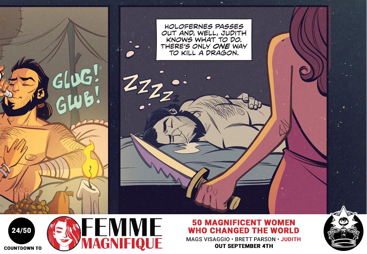 IDWPublishing's tweet image. 50 DAYS OF MAGNIFIQUE - A daily countdown to the Sept 4 release of #FEMMEMAGNIFIQUE: 50 Magnificent Women Who Changed The World. Today’s salute is by @MagsVisaggs &amp;amp; @blitzcadet. @blackcrownhq @fmgnfq