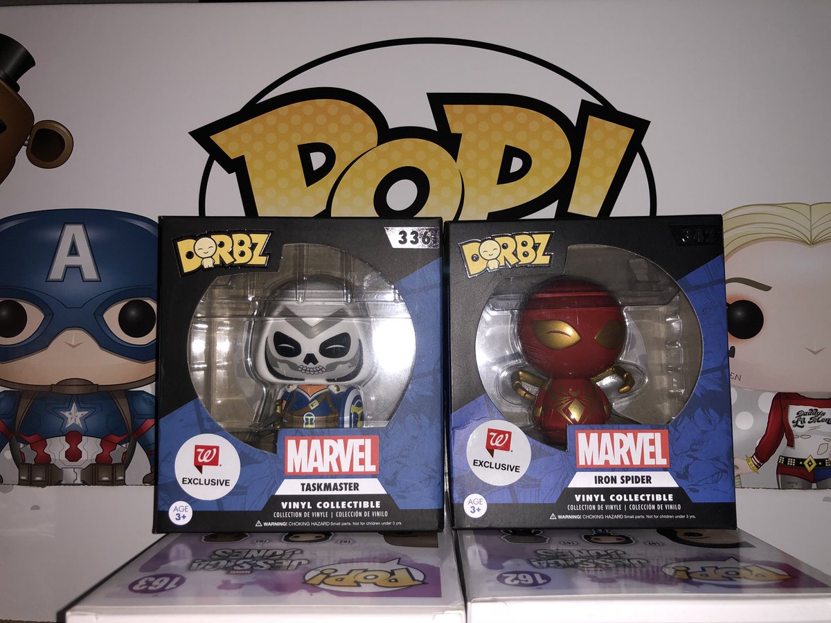 HavenHuth's tweet photo. Picked up these sweet @Walgreens #Funko exclusives!! #Taskmater #IronSpider #Spiderman #InfinityWar @OriginalFunko https://t.co/WUZi2hsDiW