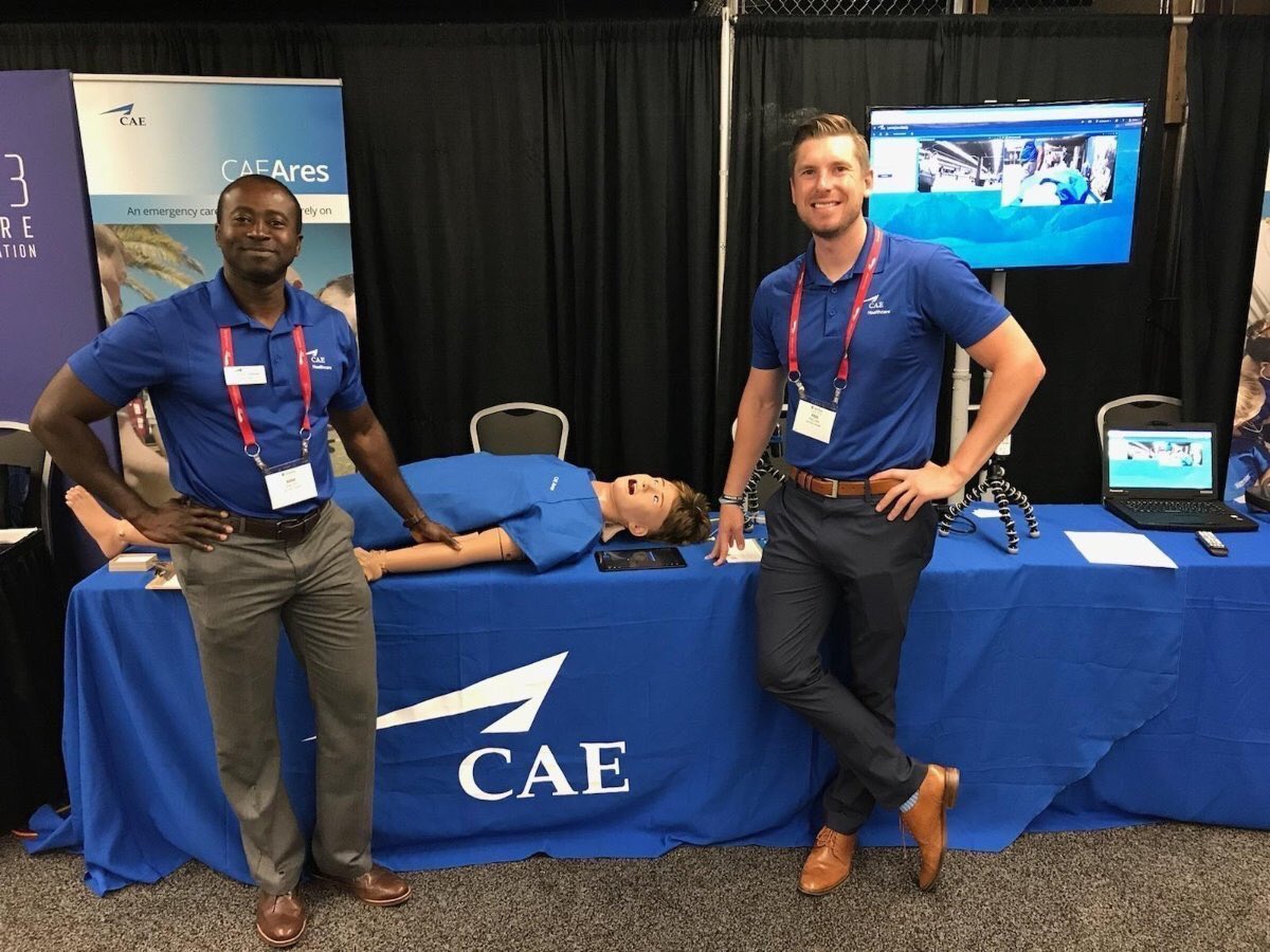 _elevate_health's tweet photo. Guess who’s having a great time sharing the benefits of #healthcaresimulation at #SimOps2018 ? We Are! Join us at our booth. #CAEAres #CAEVimedix https://t.co/UsiRSCbVEb