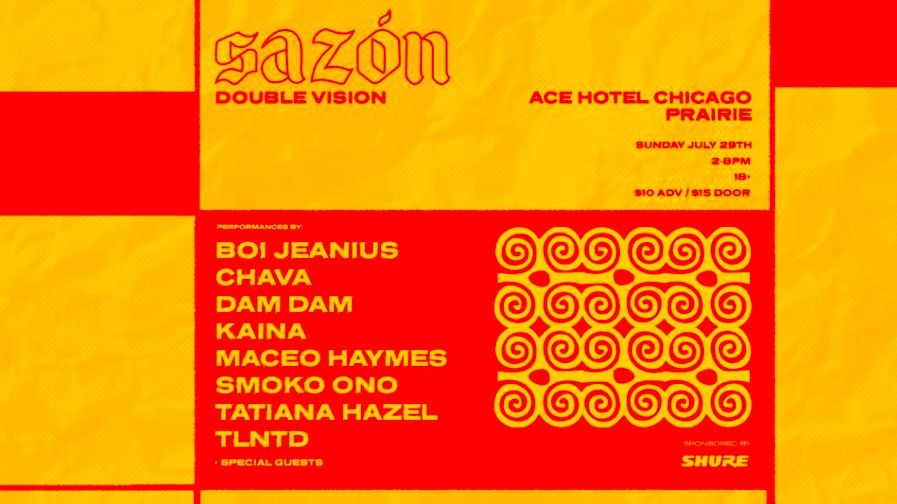 Today, from 2-8pm, is the SAZÓN Benefit Event at <a href="/AceHotelChicago/">Ace Hotel Chicago</a>. <a href="/boijeanius/">Boi Jeanius</a>, <a href="/daaaamdaaaam/">DAM DAM</a>, Maceo Haymes (<a href="/TheOmysband/">The O'My's</a>) &amp; more will come together to help the Young Center for Immigrant Children’s Rights: buff.ly/2uUK74q
