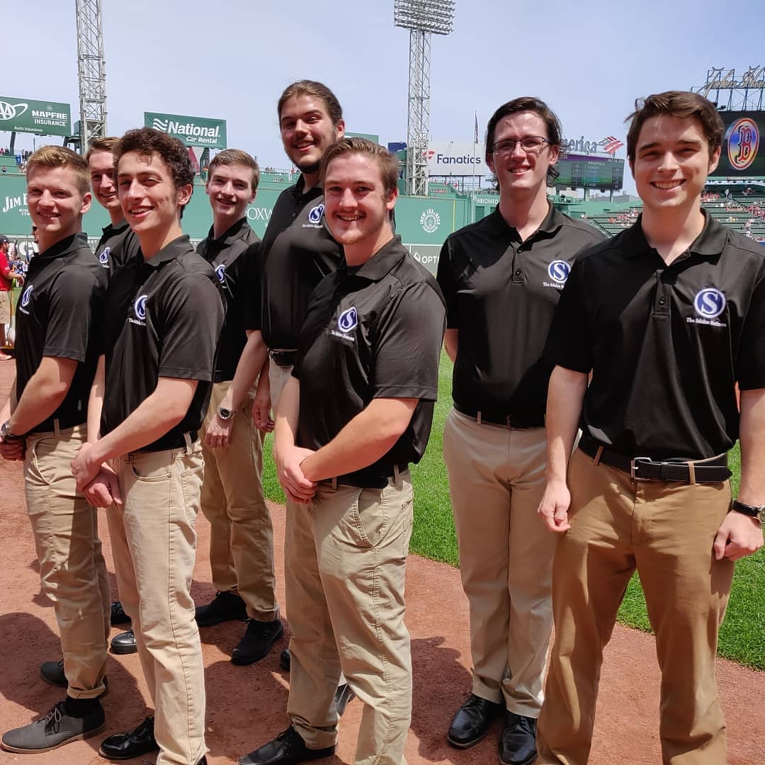 We had so much fun singing the National Anthem today at Fenway Park! Such an honor and a blast 🎉🎉