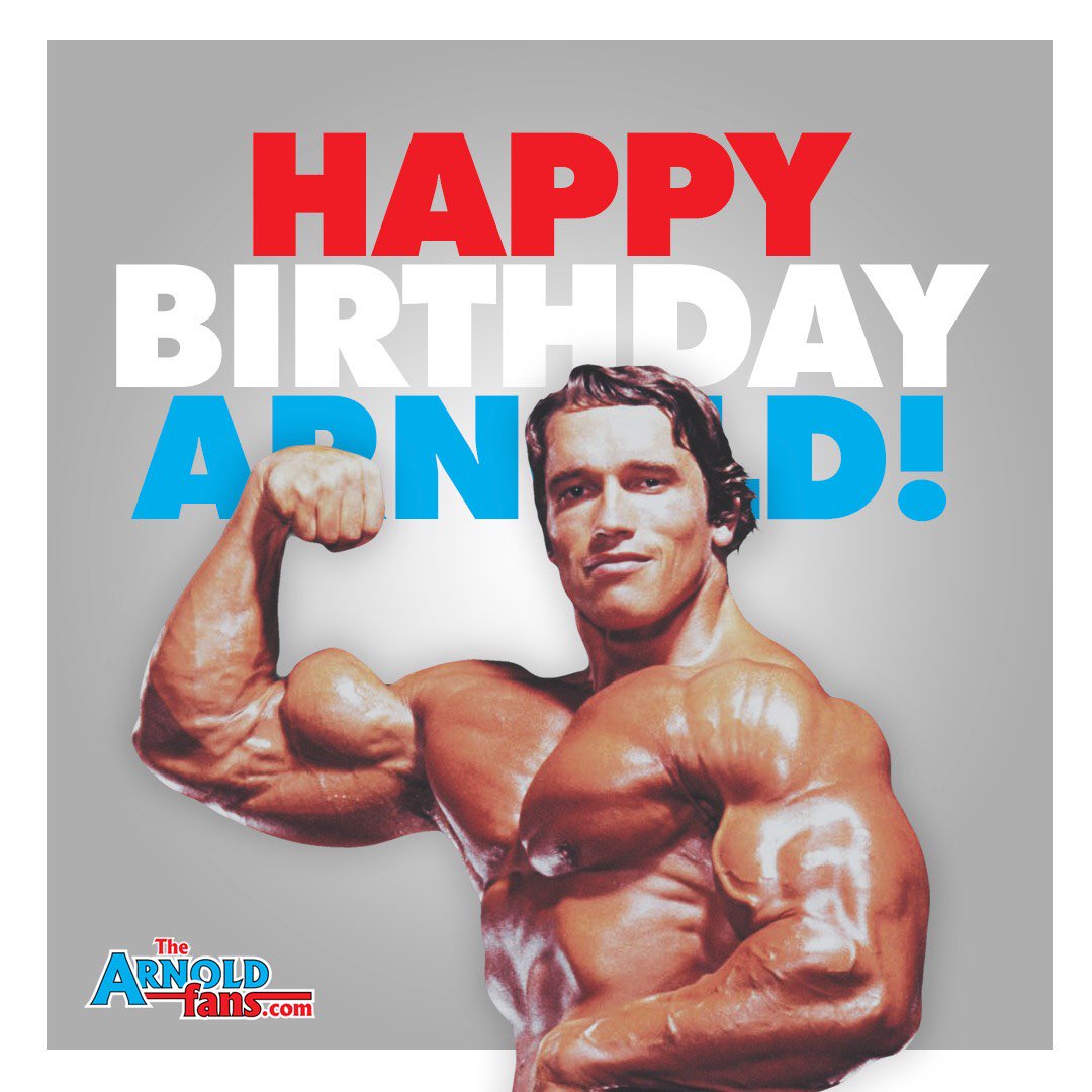 The Arnold Fans na platformě X: „Who's coming to our day long celebration TODAY to wish @Schwarzenegger a happy birthday? Join us at https://t.co/Uad0t4JGA5, Instagram, Twitter and Facebook today for all the