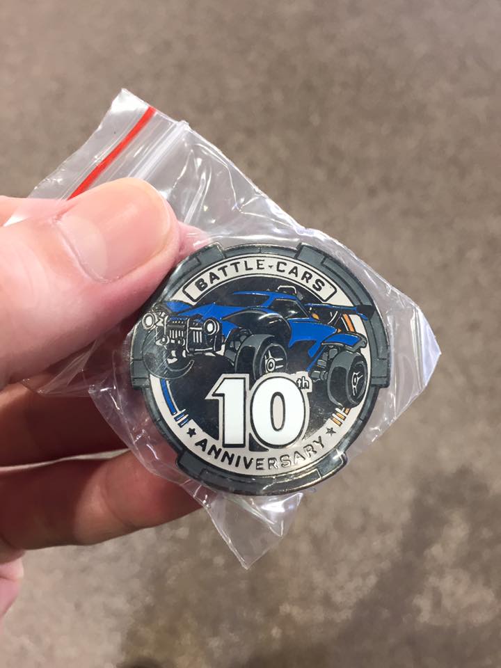 JBassFox's tweet image. If you couldn't make the #RocketLeague 3-year BDay Party, here's your chance to win a special 10-year anniversary #SARPBC pin that was handed out at the event and a stress ball. Simply follow me and retweet this post. I will announce the winners next Sunday, 8/5

#rlcs #rlesports