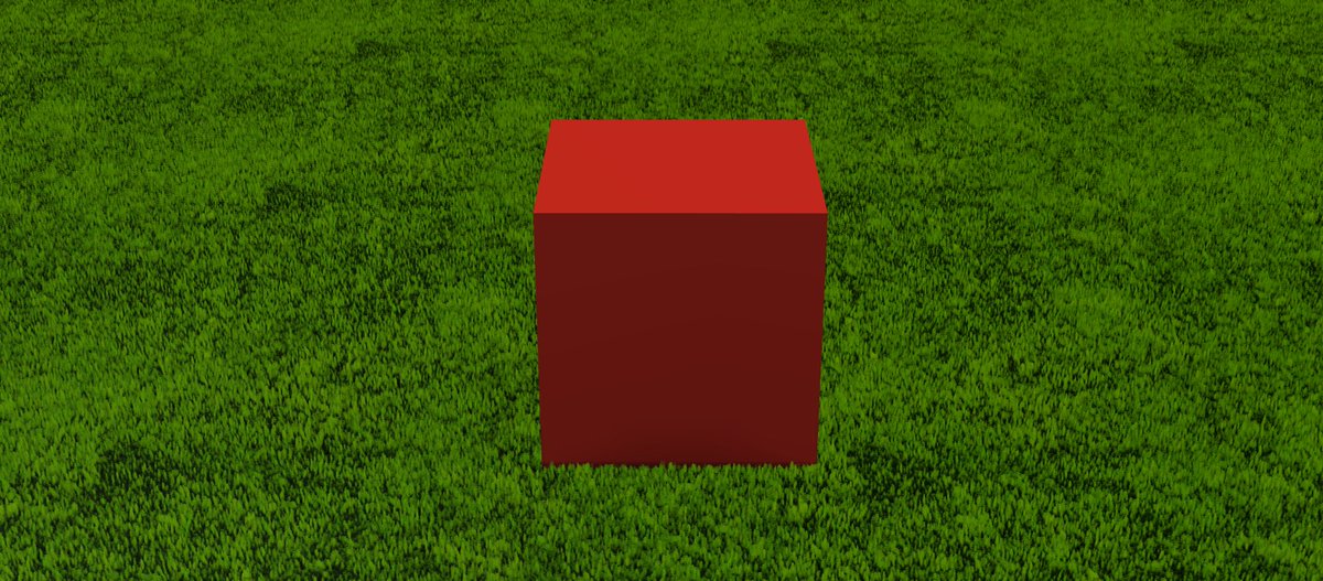 A simple part lowered into the grass