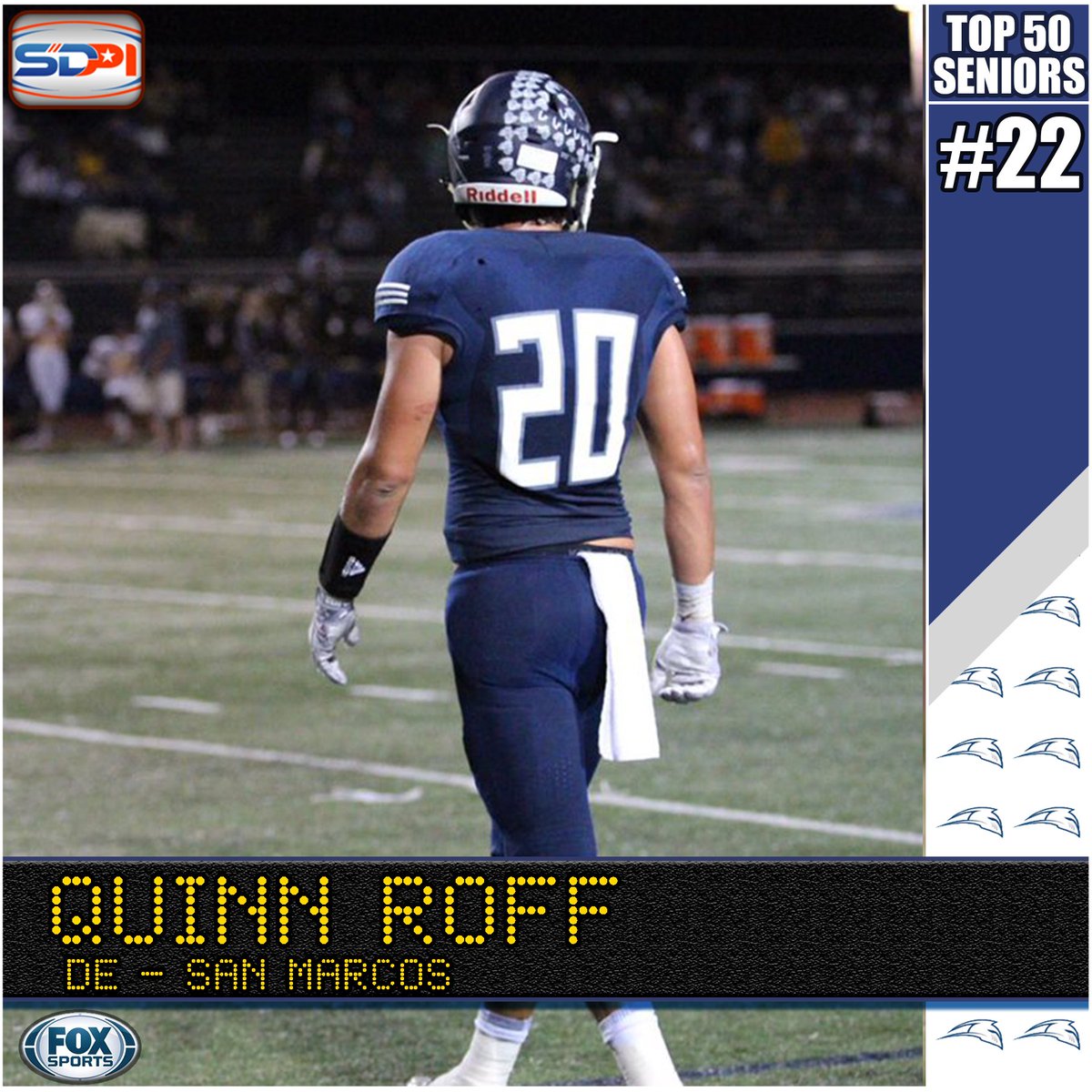 The <a href="/SanMarcosFBall/">SMHS Football</a> team should compete for the Open Division this season and special talents like <a href="/quinn_roff/">Q Roff</a> should be a big part why. Hit the link to see his highlights scprepinsider.com/blog/top-50-se…